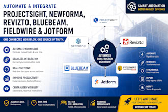 automate projectsight newforma revizto bluebeam fieldwire jotform intregration