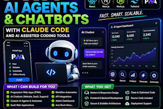 develop pwa ai agents and chatbots with claude code and ai coding tools