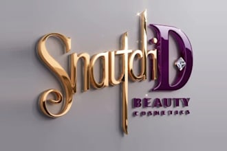 design cosmetics beauty salon brand logo