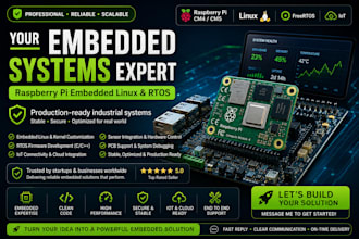 design embedded linux rtos firmware and raspberry pi cm4 cm5 pcb systems