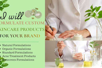 formulate custom skincare products for your brand