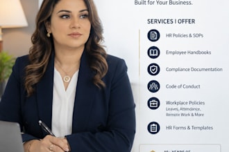 create HR policies, compliance document, employee handbook