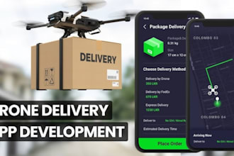 develop drone service app, drone booking app, flight control and planning app