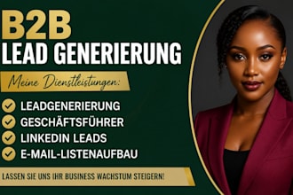 german b2b lead generierung prospect list building business leads