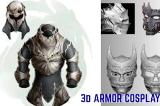 create 3d mask helmet anime mask 3d cosplay armor onl halloween mask dj mask