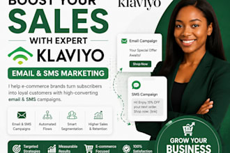 boost your sales with klaviyo email and SMS marketing