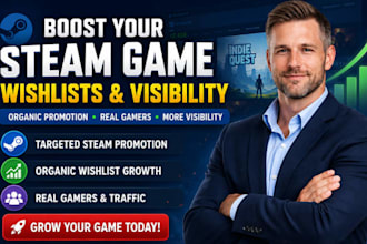 promote your indie game with steam game promotion and wishlist growth