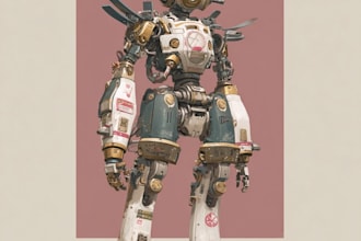 draw your sci fi character mecha character, robot etc