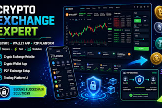 develop crypto exchange website,crypto wallet app,exchange platform,p2p exchange