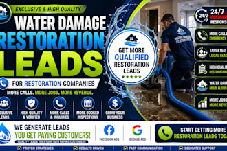generate exclusive water damage restoration leads to get more clients