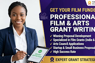 write winning film grants, arts grants, and startup proposals