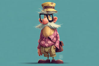 design a cartoon character