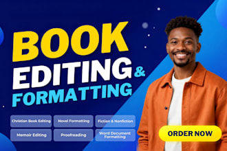 copy edit, proofread and format your christian book and novel editor