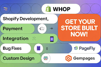 fix shopify ecommerce website development connect shopify to whop shopify liquid