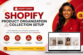 organize shopify products into easy to navigate shopify collections and category