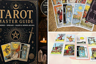 design editable tarot card, printable canva oracle card, etsy typography quotes