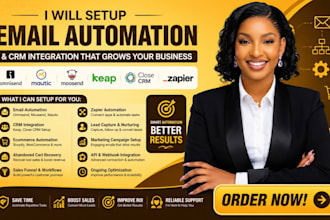 setup omnisend mautic moosend keap close crm email zapier automation web store