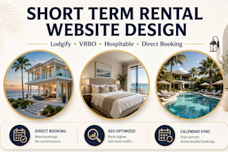 design short term rental website lodgify website vrbo hospitable tour