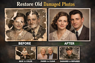 restore old damaged photos