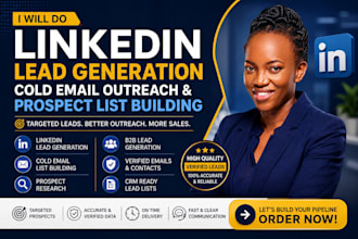 do linkedin lead generation, cold email outreach, and prospect list build