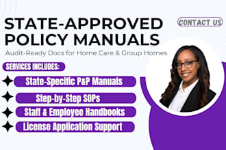 write grouphome care state approved policy and procedure for license application
