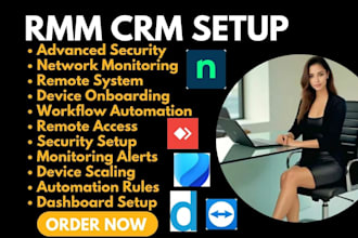 setup rmm ninjaone atera anydesk datto teamviewer microsoft defender prtg