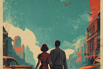 design the best retro vintage travel poster