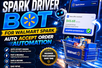 set up spark driver bot for walmart spark auto accept order automation