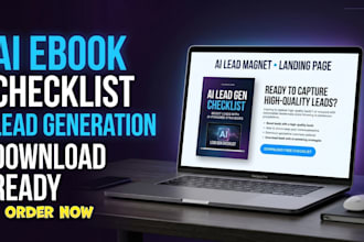 create an ai lead magnet ebook, checklist or guide for lead generation