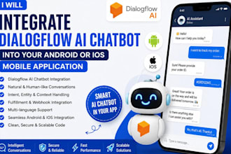 integrate a dialogflow ai chatbot into your android or ios mobile application