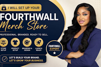 design fourthwall store fourth wall store setup fourthwall pod merch store