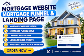 create mortgage lead mortgage funnel and landing page