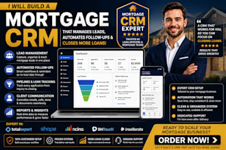 build a mortgage CRM using total expert, shape or ncino