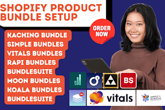 setup shopify product bundle vitals kaching simple rapi bundlsuite moon koala