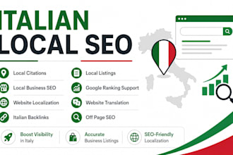 do italian local SEO, local citations, backlinks and website localization