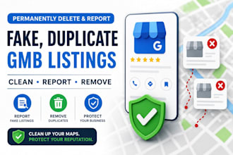 permanently delete and report fake, duplicate local gmb listings on google maps