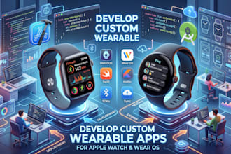 develop custom smartwatch and wearable apps for apple watch and wear os