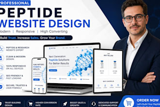 build fda compliant peptide woocommerce website, peptide store, ecommerce site