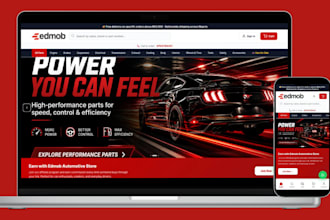 design auto parts shopify store car parts website automotive ecommerce store