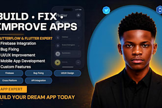 build, fix and improve flutterflow and flutter mobile apps