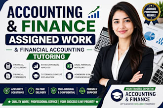 do accounting and finance assigned work and provide financial accounting tutor