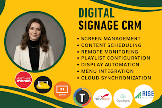 setup digital signage CRM musthavemenus screencloud yodeck telemetrytv novisign