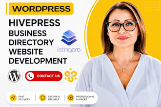 build wordpress brilliant business directory website with hivepress listing pro