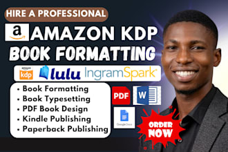 do amazon kdp book formatting, kindle formatting, paperback book interior design