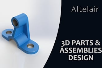 design your 3d parts and mechanical assemblies