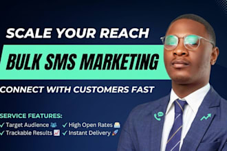 send bulk SMS marketing, text message marketing, bulk email blast and SMS