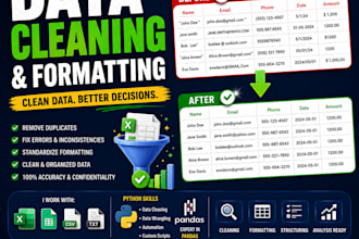 remove duplicates, clean and organize data using pandas