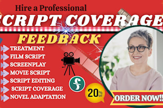 do script coverage edit and review industry standard script feedback screenplay