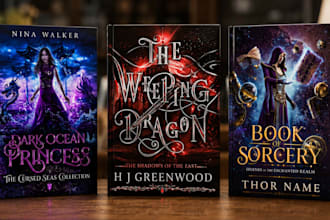 book cover design, ebook cover, paperback cover, fantasy cover book formatting