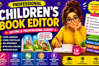 edit and proofread your childrens book for amazon KDP